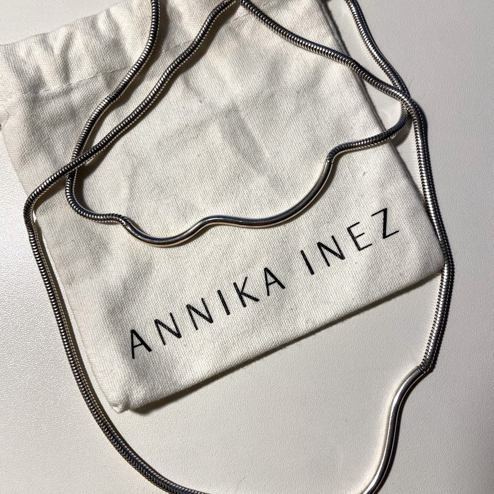 Annika Inez Sterling Silver Necklace – Minimalist & Modern